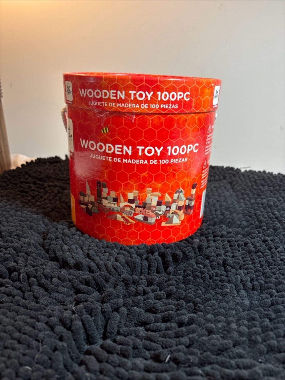Wooden Toy 100pc Red Building Blocks Set - Creative Kids Toy SOLD